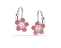 kolczyki różowe kwiatuszki (p13270/róż/ag)