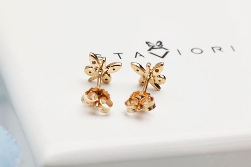 Złote kolczyki KXD1897 - Diament na Arena.pl