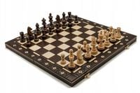 Szachy Senator brązowe/Szachy ozdobne/Szachy drewniane/ producent