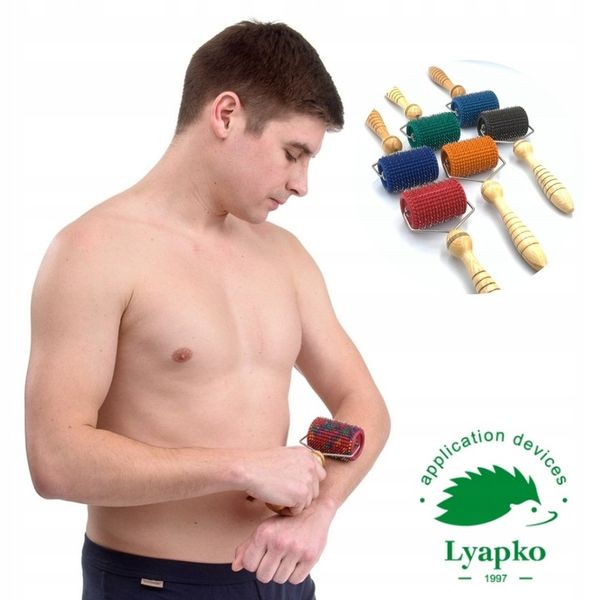 Aplikator LYAPKO WAŁEK do masażu z igłami uniwersalny CZARNY zdjęcie 11