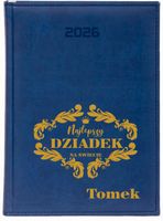KALENDARZ A5 2026 DZIENNY terminarz z nadrukiem uv DLA DZIADKA + IMIĘ