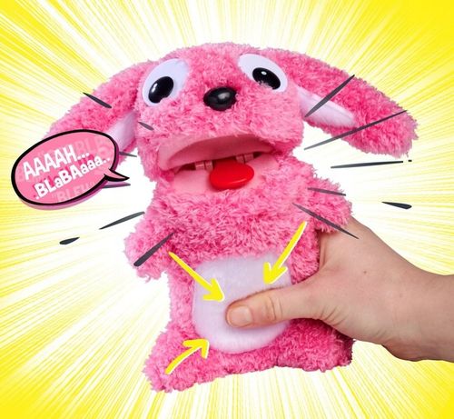 SIMBA SCREAMERZ HASE interaktywna maskotka rozbawiacz różowy króliczek na Arena.pl