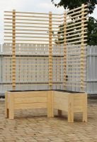 Donica Narożna W4 z Pergolą Surowa