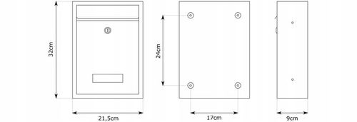 SKRZYNKA POCZTOWA NA LISTY POCZTĘ GAZETY ULOTKI WIZJER KOMPAKTOWA ANTRACYT na Arena.pl