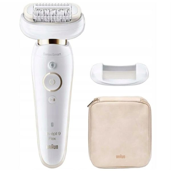 DEPILATOR BRAUN SILK-epil 9 FLEX RUCHOMA GŁOWICA 3D + 3 NASADKI + ETUI zdjęcie 5
