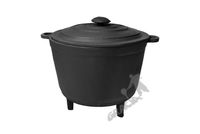 KOCIOŁEK MYŚLIWSKI NR 8 - 12L ŻELIWNY DO DUSZONEK NA OGNISKO PALENISKO WĘDZARNIĘ GRILL ŻELIWO