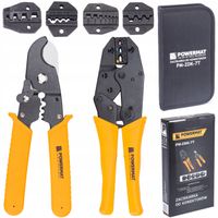 ZACISKARKA PRASKA TULEJEK KOŃCÓWEK 5 Matryc 7w1 ETUI POWERMAT PM-ZDK-7T
