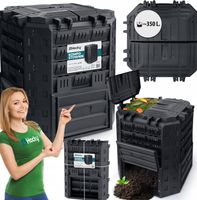 KOMPOSTOWNIK OGRODOWY MODULOWY PLASTIKOWY POJEMNIK NA KOMPOST ODPADY BIO