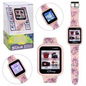 Andzia i Stitch Różowy wielofunkcyjny zegarek, smartwatch zegarek dziecięcy
