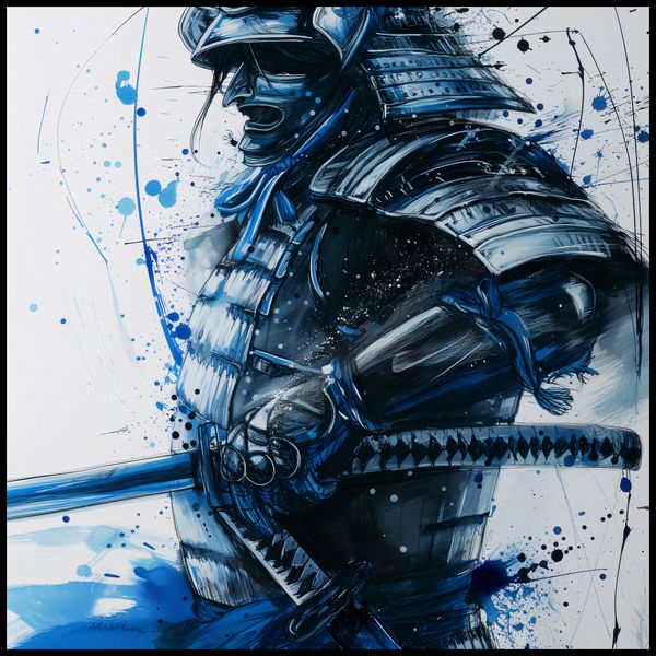 Plakat 100x100cm Samuraj w Błękicie zdjęcie 2