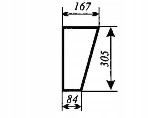 szyba przednia dolna prawa do ciągnika T25 A2 Władimirec kabina sokółka na Arena.pl