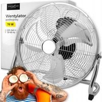 WENTYLATOR PODŁOGOWY MOCNY DUŻY CYRKULATOR POWIETRZA WIATRAK PRZEMYSŁOWY