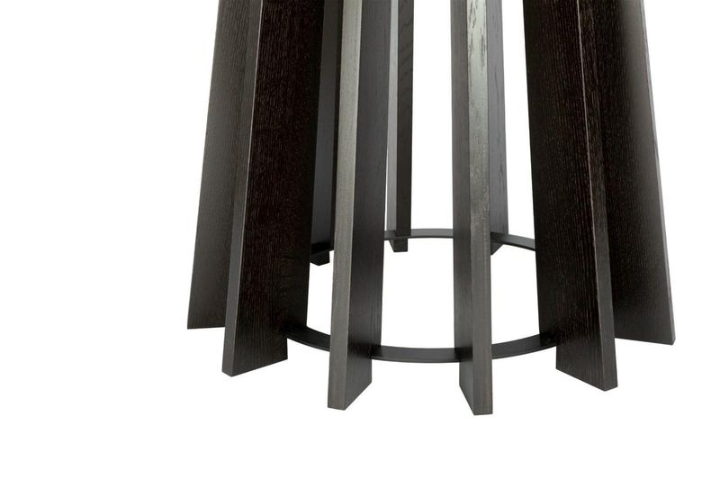 Stół TAVLE dąb czarny śr. 120 cm zdjęcie 5