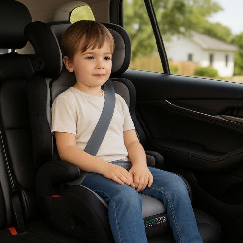 FOTELIK SAMOCHODOWY ECOTOYS 2W1 I-SIZE 100-150CM BEZPIECZNY zdjęcie 9