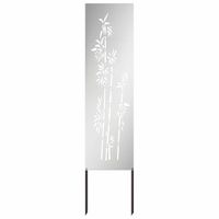 Ekran zapewniający prywatność w ogrodzie Srebrny 32 x 140 cm