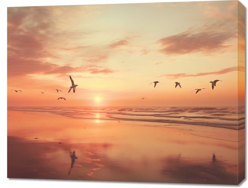 Obraz 90x70cm Spokojna Przystań zdjęcie 1