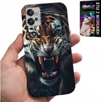 ETUI DO MOTOROLA G32 - TYGRYS LEW SAFARI ZWIERZĘCE WZORY PLECKI