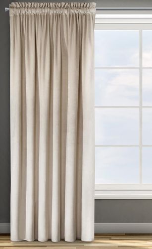Zasłona gotowa na taśmie MELANIE 140x270 Eurofirany beżowa na Arena.pl