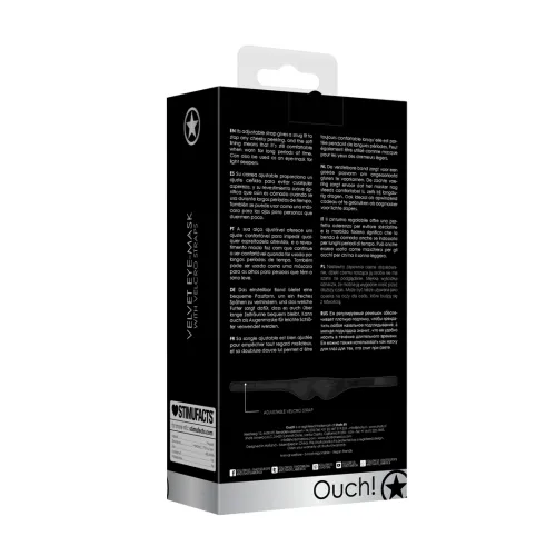 ouch! regulowana maska na oczy z miękką podszewką czarna na Arena.pl