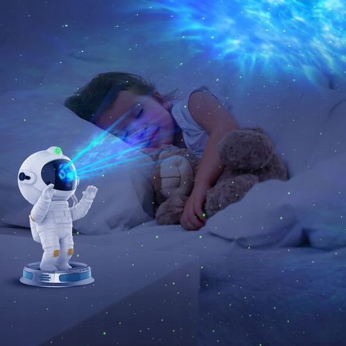 PROJEKTOR GWIAZD ASTRONAUTA LED LAMPKA NOCNA 3D ROBOT DLA DZIECI NA PREZENT na Arena.pl