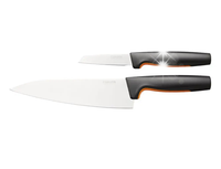 FISKARS KOMPLET ZESTAW 2x NOŻY NOŻE KUCHENNE SZEFA KUCHNI OBIERANIA OSTRE
