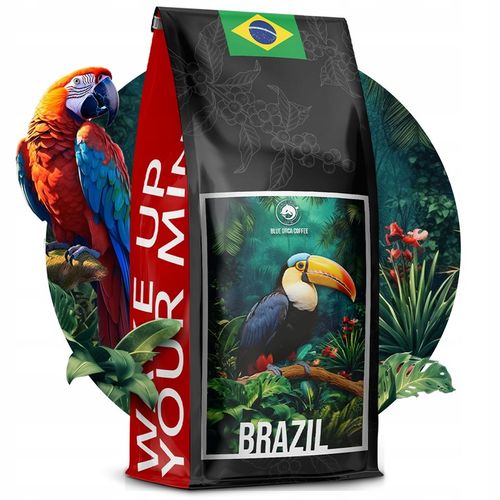 KAWA ZIARNISTA 2x1kg ŚWIEŻO PALONA BRAZIL+KOLUMBIA - 100% ARABICA-BLUE ORCA na Arena.pl