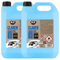 ZIMOWY PŁYN DO SPRYSKIWACZY K2 CLAREN ZAPACHOWY -22 C 2x 5L ZESTAW