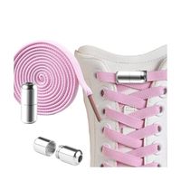 sznurówki do butów elastyczne bez wiązania 2szt różowe sdb01r