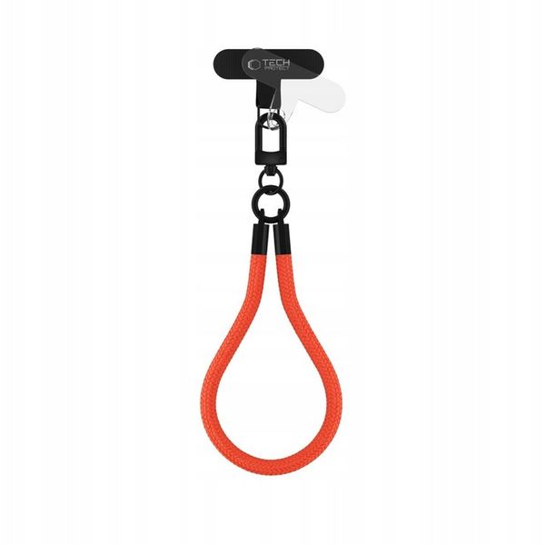 TECH-PROTECT C3S ROPE WRIST STRAP NEON ORANGE/BLACK zdjęcie 1