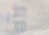 Plakat 18x13cm Ice Floes, Monet Vintage do Salonu