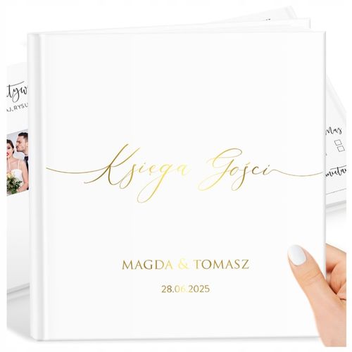 KSIĘGA GOŚCI ANKIETA oraz ZŁOCONE IMIONA II Elegancka i Personalizowana na Arena.pl