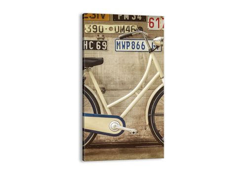 Obraz Na Płótnie - Rower Mur Tablica - 55X100 Cm - Pa55X100-3764 na Arena.pl