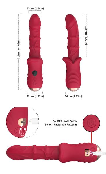 Dick Red 9 Vibration Function zdjęcie 12