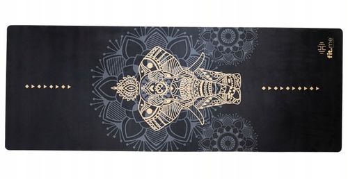 PIĘKNA MATA PREMIUM DO JOGI ĆWICZEŃ STABILNA ZAMSZOWA MIĘKKA 4 MM ZE WZOREM na Arena.pl