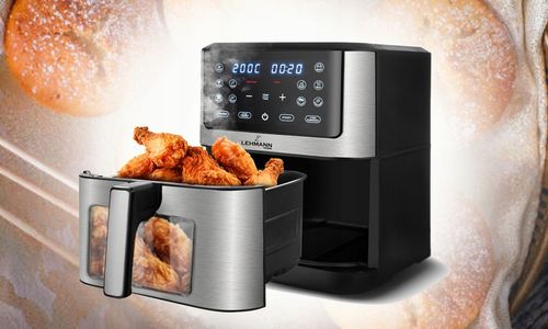 FRYTKOWNICA BEZTŁUSZCZOWA AIRFRYER 8L NIEPRZYWIERAJĄCA 12 PROGRAMÓW na Arena.pl