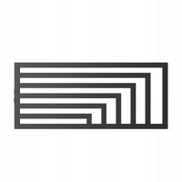 POZIOMY GRZEJNIK LAOS 52x100 CZARNY MAT