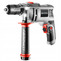 GRAPHITE WIERTARKA UDAROWA 550W UCHWYT 13mm +10 WIERTEŁ WALIZKA 58G735