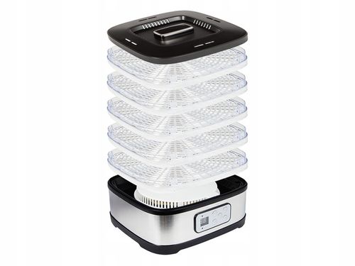 MOCNA SUSZARKA LCD DO GRZYBÓW OWOCÓW WARZYW RYBY EKO REGULACJA 5 SIT ZESTAW na Arena.pl