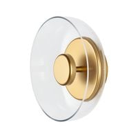 Lampa ścienna DISCO LED złota 23 cm