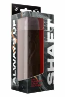 shaft model j 8.5" liquid silicone mahogany - anatomiczny, dwuwarstwowy