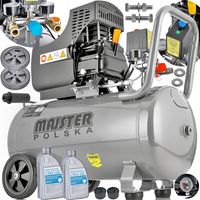 KOMPRESOR OLEJOWY SPRĘŻARKA POWIETRZA TŁOKOWA MOCNY 50L 8 BAR + OLEJ MP0062