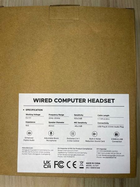 Słuchawki z Microfonem USB/3.5 mm zdjęcie 2