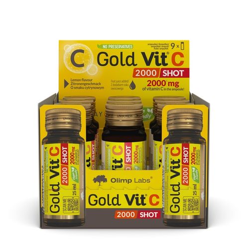 OLIMP GOLD VIT-C 2000 SHOT 9x25ml WITAMINA C WITAMINY na Arena.pl