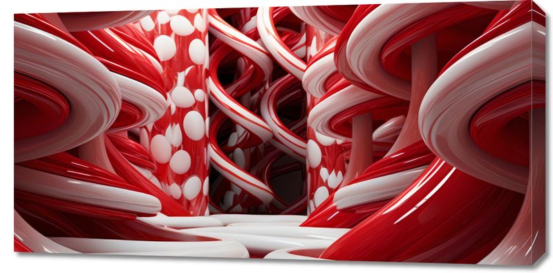 Obraz 100x50cm Czerwone Wiry zdjęcie 1