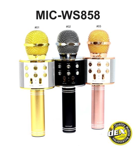 Bezprzewodowy mikrofon karaoke WS858 zdjęcie 9