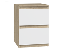 Szafka nocna Malwa mini - Kolor: Biały/Sonoma