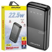 awei powerbank p13k 20000mah 22.5wczarny/black digital display