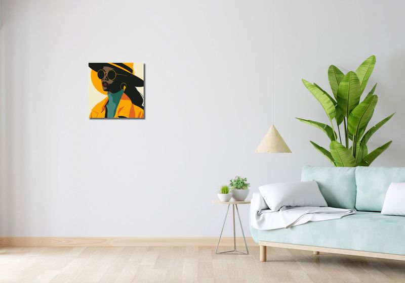 Obraz 40x40cm Żółta Stylowość zdjęcie 2