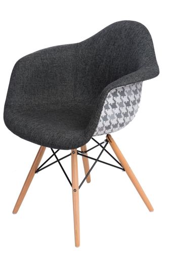 Krzesło P018W Pattern szare/pepitka MICROUSBCABLE1 na Arena.pl