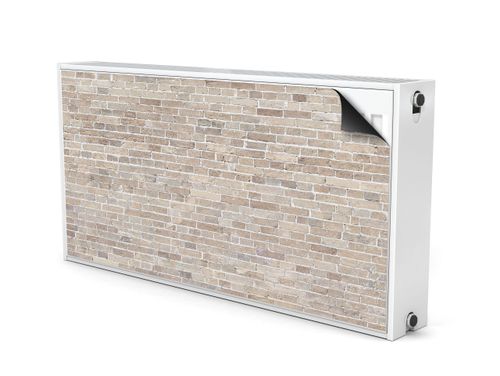 MATA Magnetyczna Kaloryfera Beżowe Cegły Mur 3D 100cm x 60cm na Arena.pl